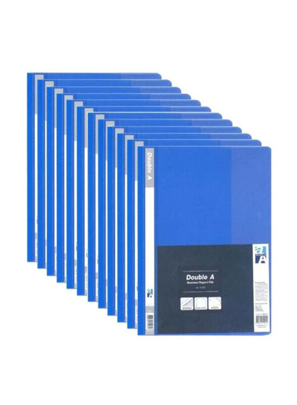 

Double A Business Report File Set, 12 Pieces, Blue/White