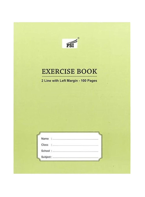 Psi Two Line Exercise Book, 6 x 100 Pages