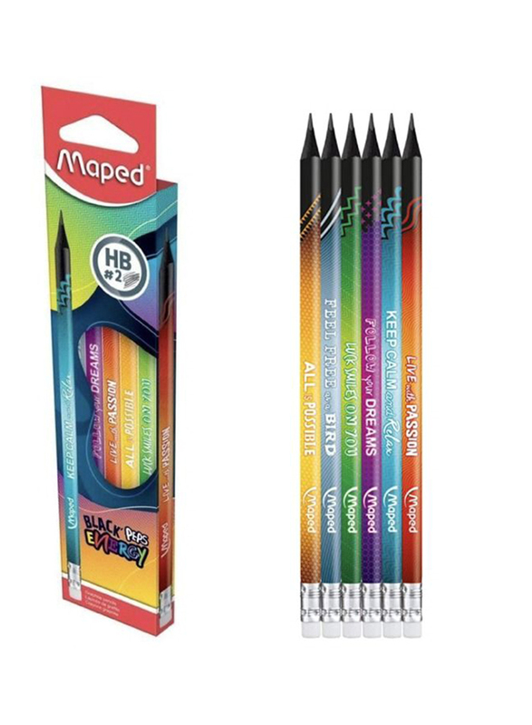 Maped Black Peps Mechanical Pencil with Lead Set, 0.7mm, Blue