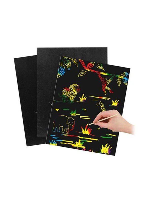 Cytheria Magic Scratch Art Paper Set, 10 Sheets, Black