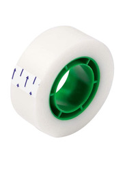 UHU Rollafix Invisible Tape Wide With Dispenser, 19mm, White