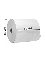 Thermal Paper Receipt Rolls, 50 Pieces, White