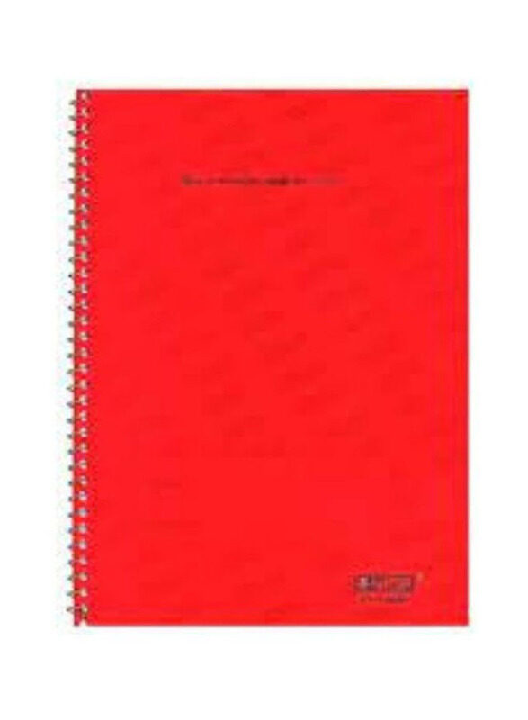 Partner Single Line Notebook, 100 Pages, A4 Size, Red