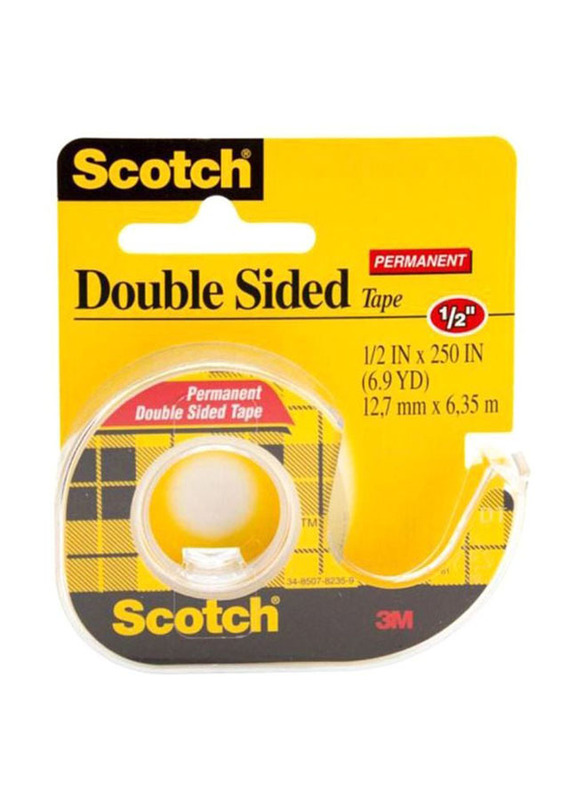 3M Scotch Double Sided Tape Dispenser Rolls, Clear