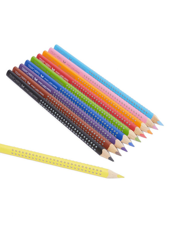 Faber-Castell Junior Grip Colour Pencil Set, 10 Pieces, Multicolour