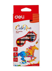 Deli Oil Pastel Colour Set, 12 Pieces, Multicolour