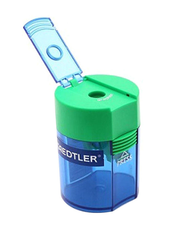 Staedtler 1 Hole Sharpener with Barrel, Blue