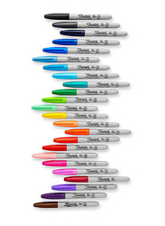 Sharpie 24-Piece Electro Pop Permanent Marker, Multicolour