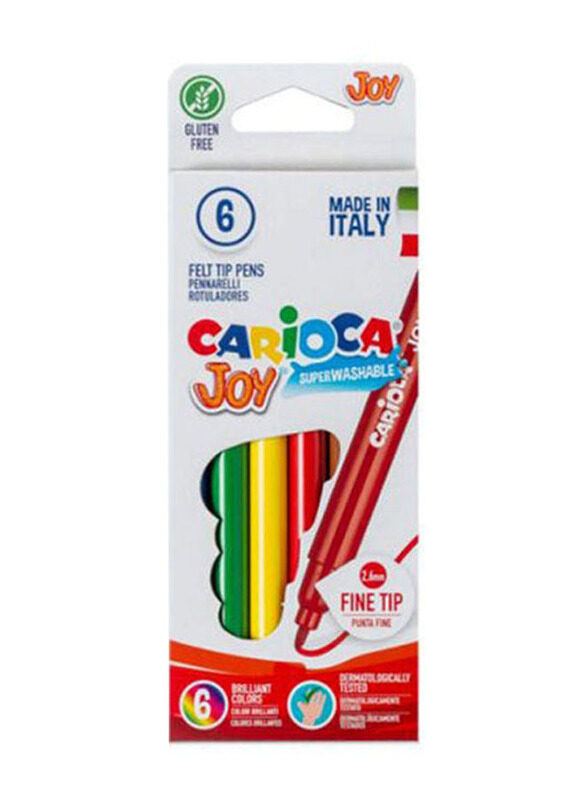 

Carioca Joy Felt Tip Pens, 6 Pieces, Multicolour