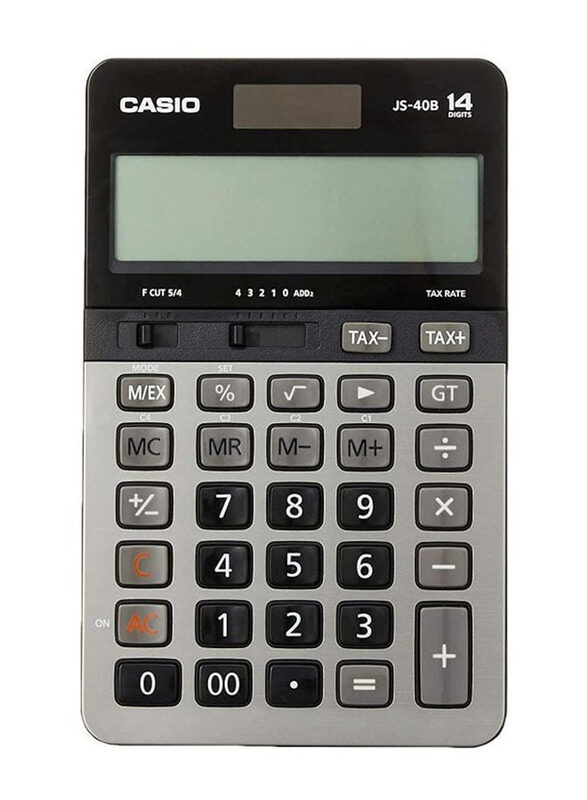 

Casio 14-Digit Financial Calculator, JS-40B, Grey/Black
