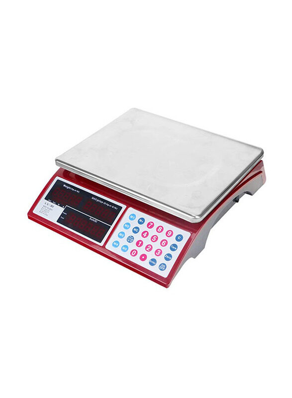 Camry Commercial Grocery Scale, Red