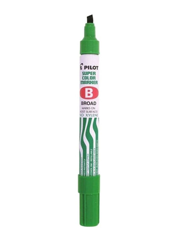 

Pilot Broad Super Colour Permanent Marker, Green/White/Black