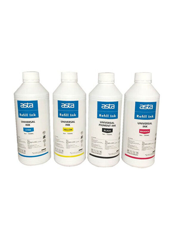 

N/a Asta Multicolour Refill Ink Cartridge & Toners Set, 4 Pieces