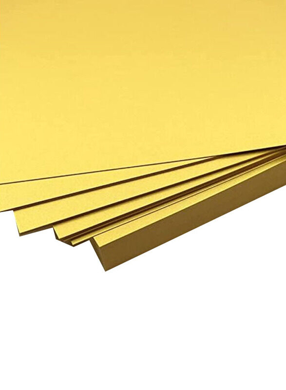 

Generic Shiny Thick Paper, 10 Sheets, 285 GSM, A4 Size, Gold