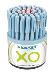 Hauser 50-Piece XO Ball Pen Set, Blue/Black/Red