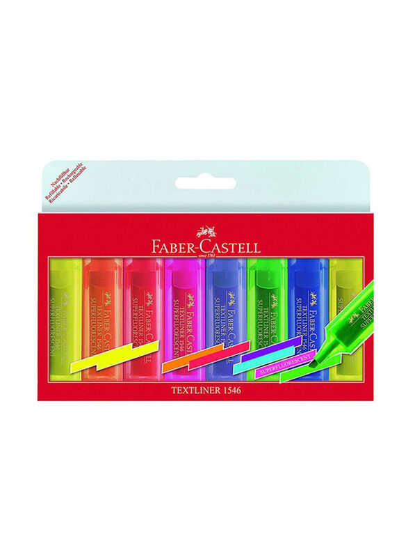 

Faber-Castell 8-Piece Super Fluorescent Highlighter Set, Multicolour