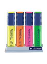 Staedtler 4-Piece Classic Highlighter, Multicolour
