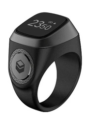 iQibla Tasbih Zikr1 Lite Smart Ring, M/L, Black/Grey