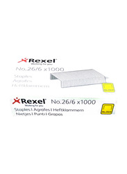 Rexel 26/6 Staple Pin Set, Silver