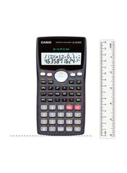 Casio 12-Digit Dot Matrix Display Scientific Calculator, Grey/Black