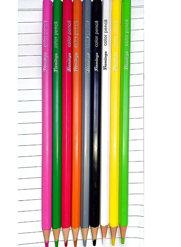 Flamingo Colour Pencils, 24 Pieces, Multicolour