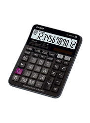 Casio 12-Digit Basic Calculator with 300 Steps, Black