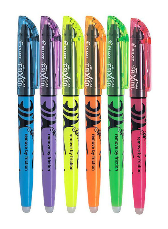 Pilot 6-Piece Frixion Highlighting Marker, Multicolour