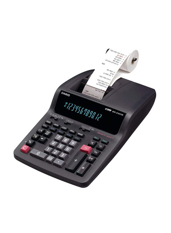 Casio Office Calculator with Printer, Black