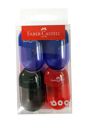 Faber-Castell 4-Piece Mini Apple Sharpener Set, Multicolour