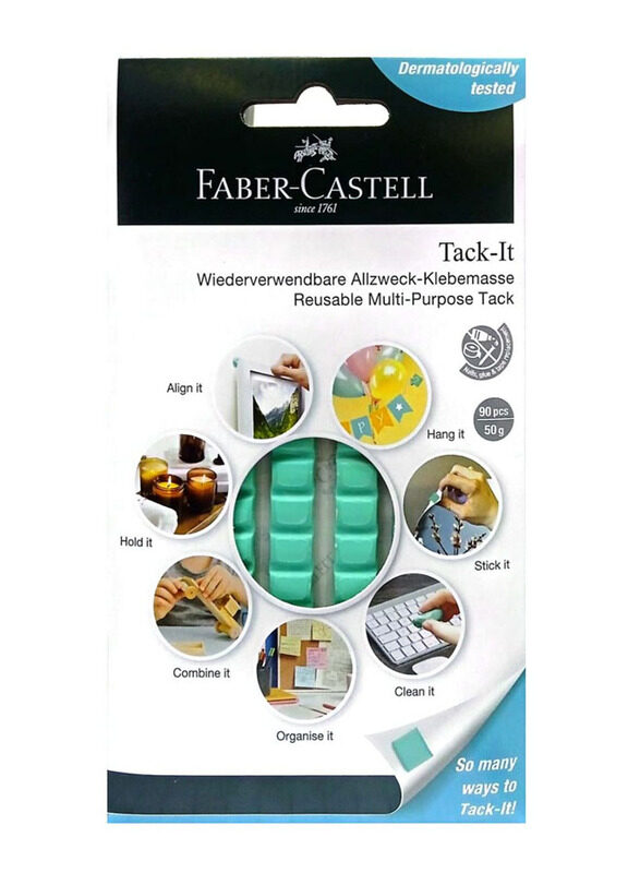 

Faber-Castell Reusable Multi Purpose Adhesive Tack It, Green