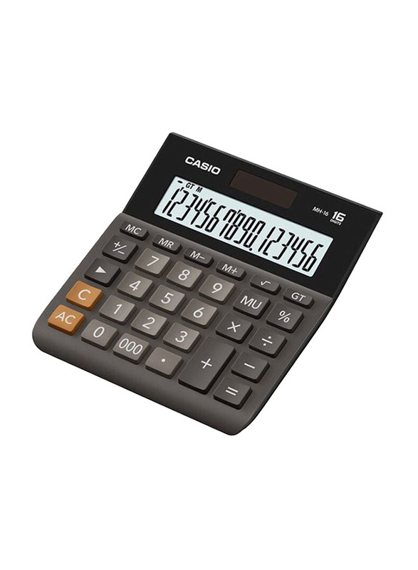 Casio 14-Digits Scientific Calculator, MH-16-BK-W-DP, Grey/Black