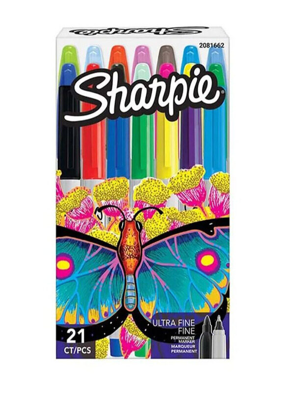 

Sharpie 21-Piece Ultra Fine Permanent Marker, Multicolour