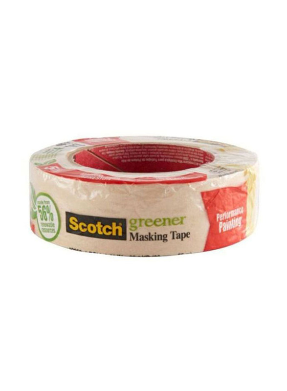 3M Scotch Greener Masking Tape, 323047AC, Brown