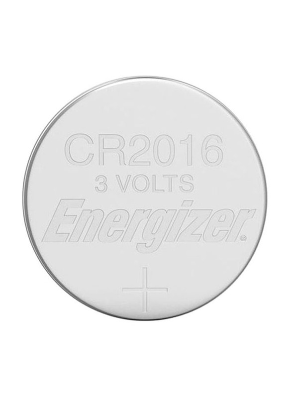 Energizer CR2016 Lithium Coin Battery Set, 2 Pieces, Silver