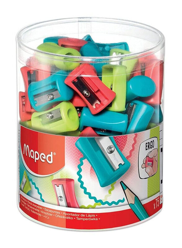 Maped 16-Piece Vivo Single Hole Sharpener, Multicolour