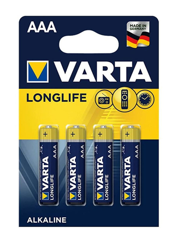 Varta Long-life AAA Alkaline Battery, 15V, Blue