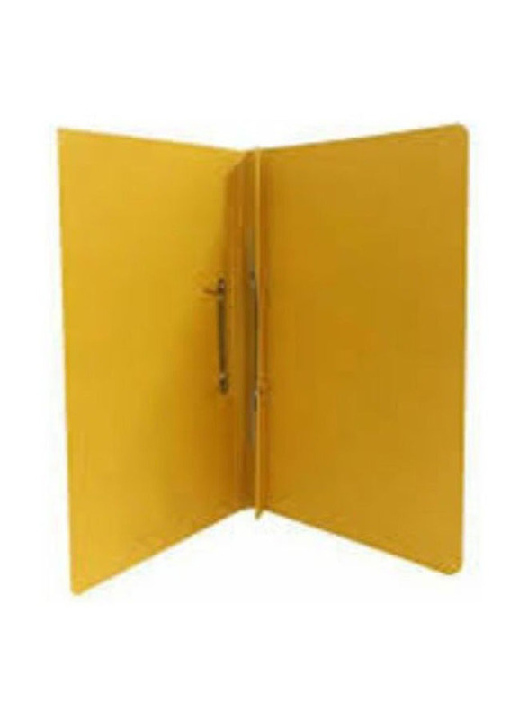 Spring File Folder for A4 Documents Filing, 20 Pieces, Yellow