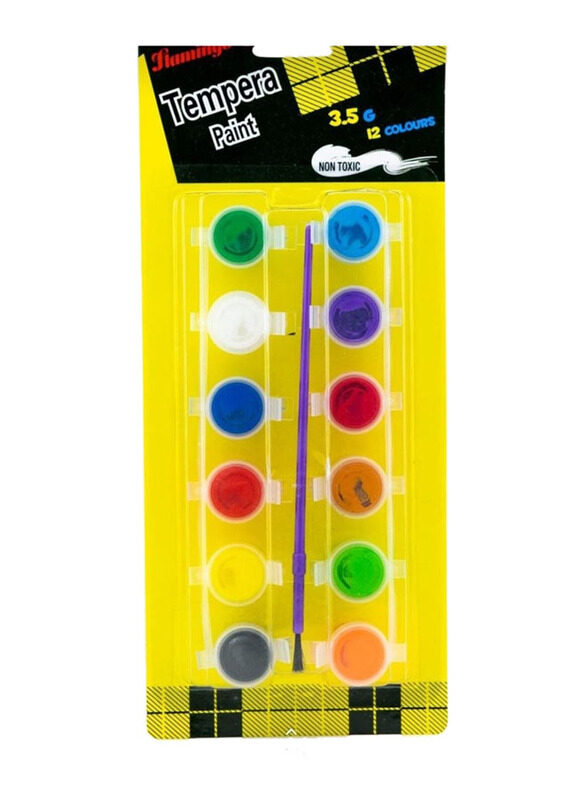 

Flamingo 12-Piece Tempera Paint, Multicolour