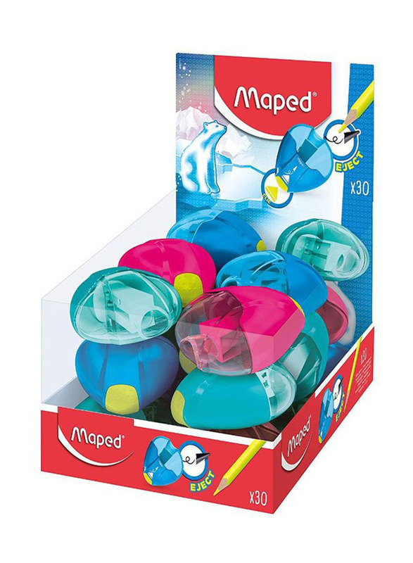 Maped 30-Piece Igloo Eject Sharpener Set, Multicolour