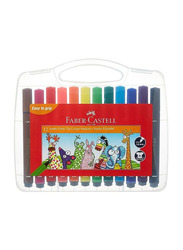 Faber-Castell Fibre-Tip Colour Marker, 12 Pieces, Multicolour