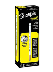 Sharpie 12-Piece Peel Off China Markers, White