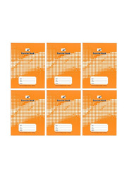 PSI Four Lined Exercise Notebook, 6 x 100 Sheets, Orange