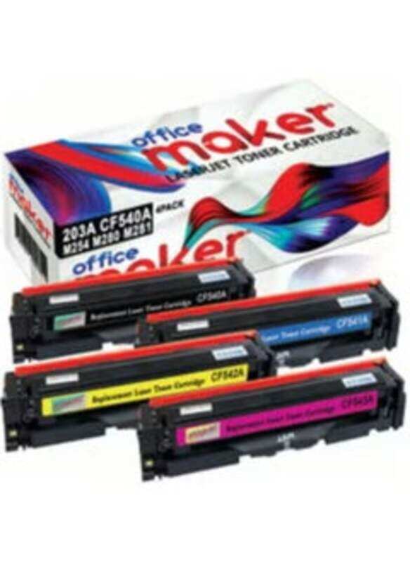 

Generic CF540A (4 Piece) Compatible Toner Set Multicolour