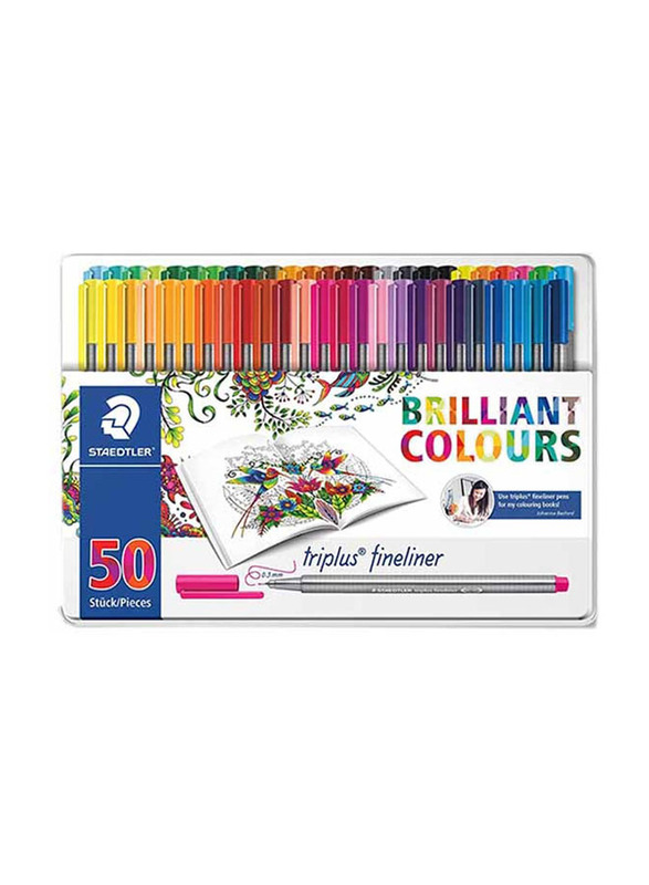 Staedtler Colour Pen Refill, 50 Pieces, Multicolour