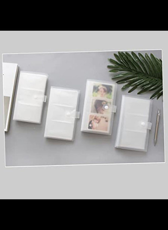 120 Slots Transparent Business Card Holder, OS4285, Clear