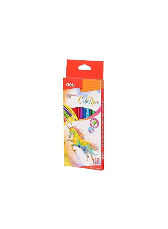 

Deli Colour Colored Pencils, 12 Pieces, Multicolour