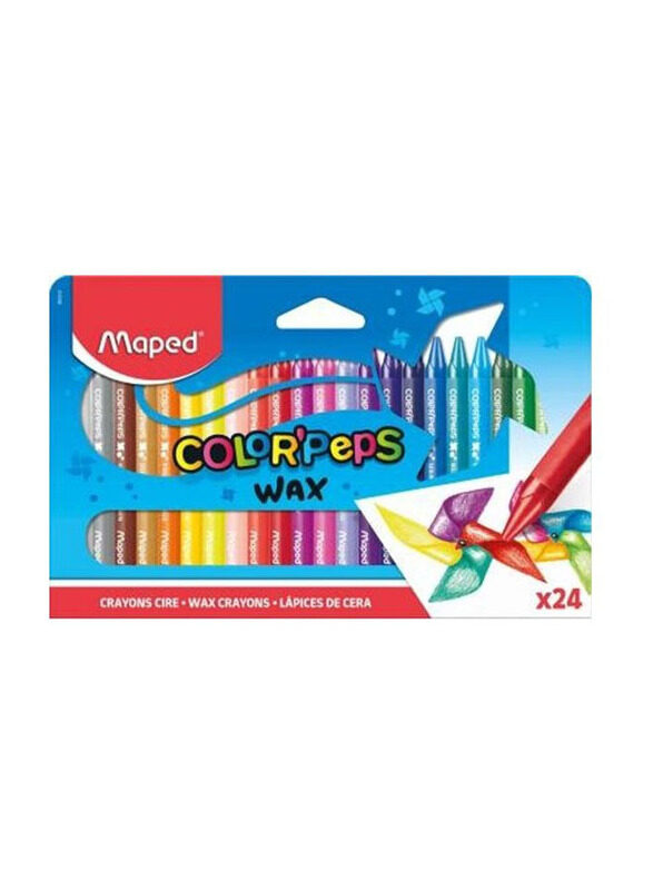 

Maped Color'Peps Wax Crayons Set, 24 Pieces, Multicolour