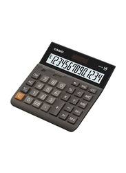 Casio 14-Digits Wide H Basic Calculator, MH-14-BK, Black/Grey