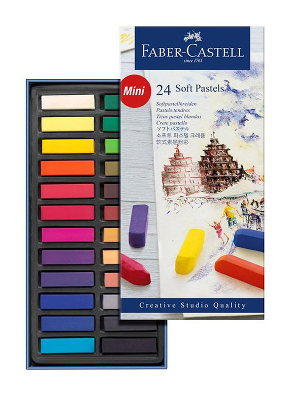 Faber-Castell Soft Pastels Mini Cardboard, 24 Pieces, Multicolour