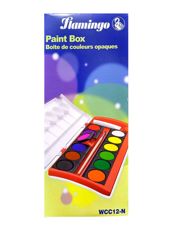 

Flamingo 12-Piece Paint Box, Multicolour